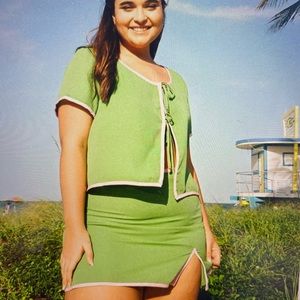 Alpine Butterfly Swim / Kelly Shirt & Skirt Set